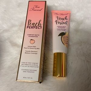 New Too Faced peach perfect comfort Matte foundation color chai